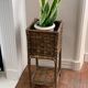 Porte plante en rotin