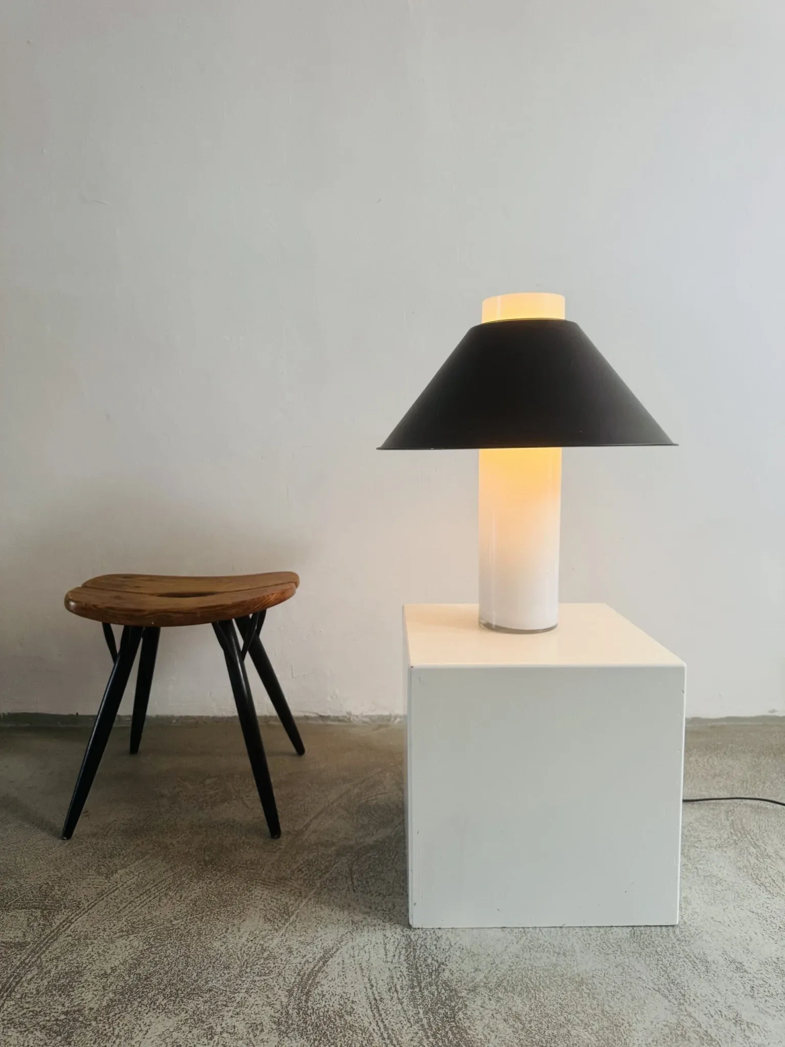 A-858 Table Lamp By Glashütte Limburg, Germany, 1960S