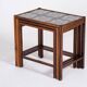 Tables Gigognes en Palissandre avec Carreaux, Danemark, 1960s, Set de 3
