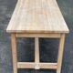 Renovated extendable farmhouse dining table in solid oak, 1950, 200cm.