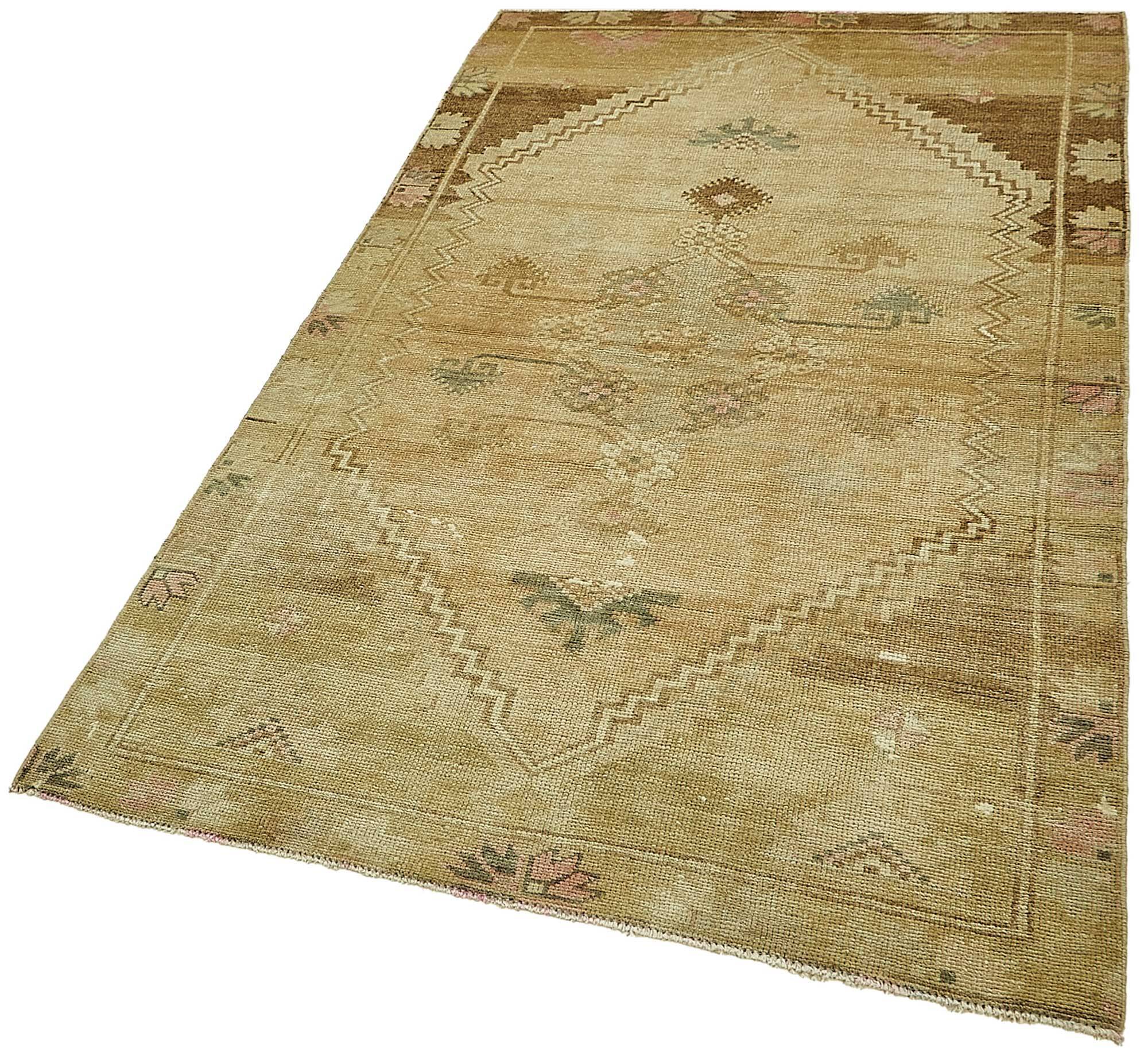 Turkish Vintage Anatolian Rug 120 cm x 217 cm