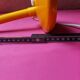 Vintage yellow desk lamp with flexible gooseneck - 1970s