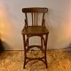 Curved wooden stool