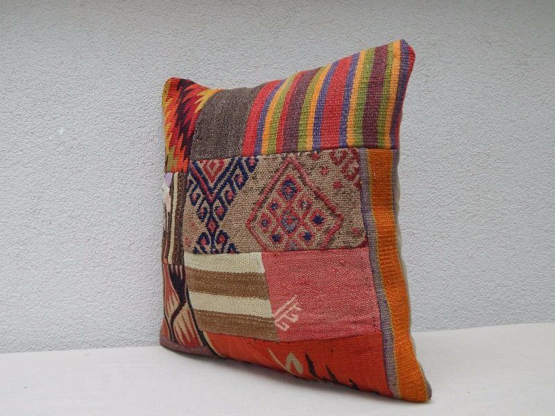 Kilim vintage Turkish cushion color 50x50 cm