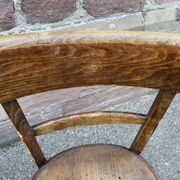 Paire de chaises de brasserie bois courbé