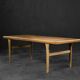 Low vintage mid-century danish modern teak coffee table, 1960s