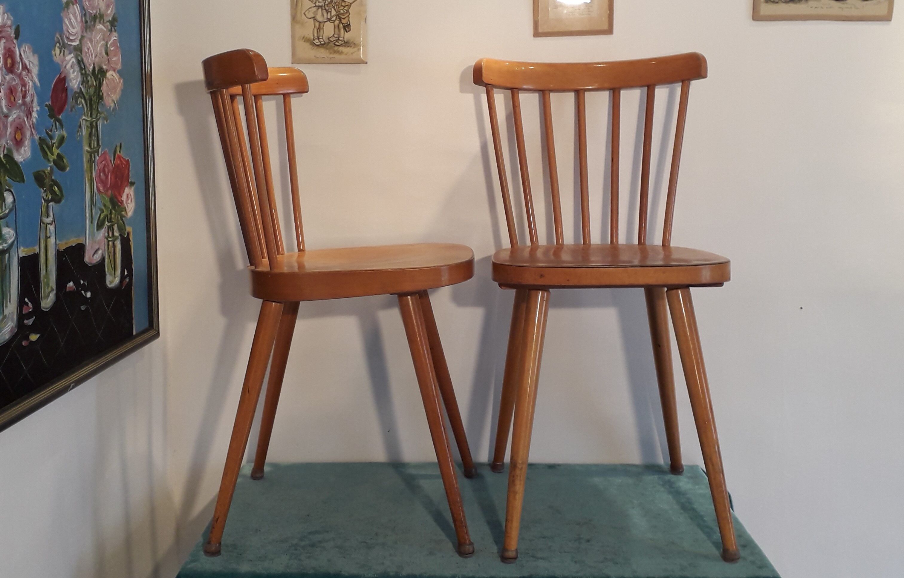 Pair of Baumann vintage chairs