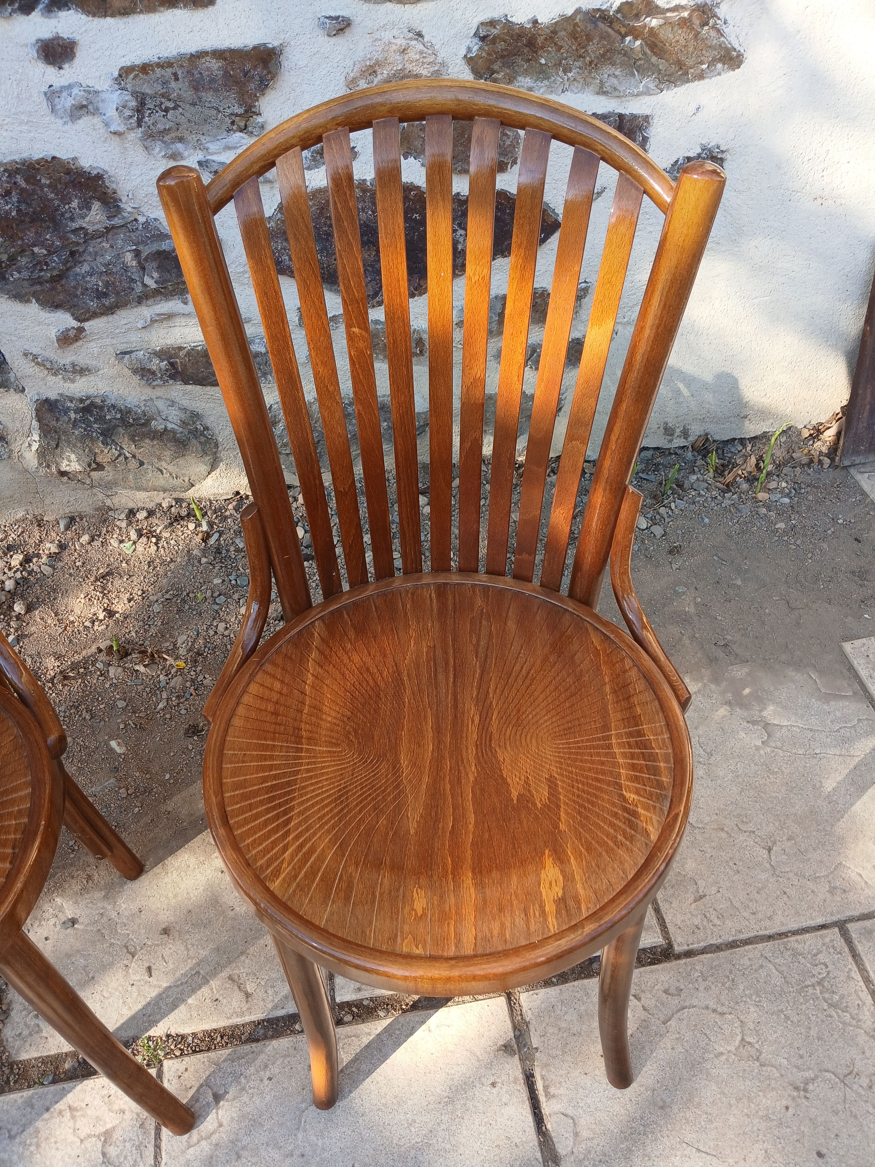 2 Thonet style bistro chairs