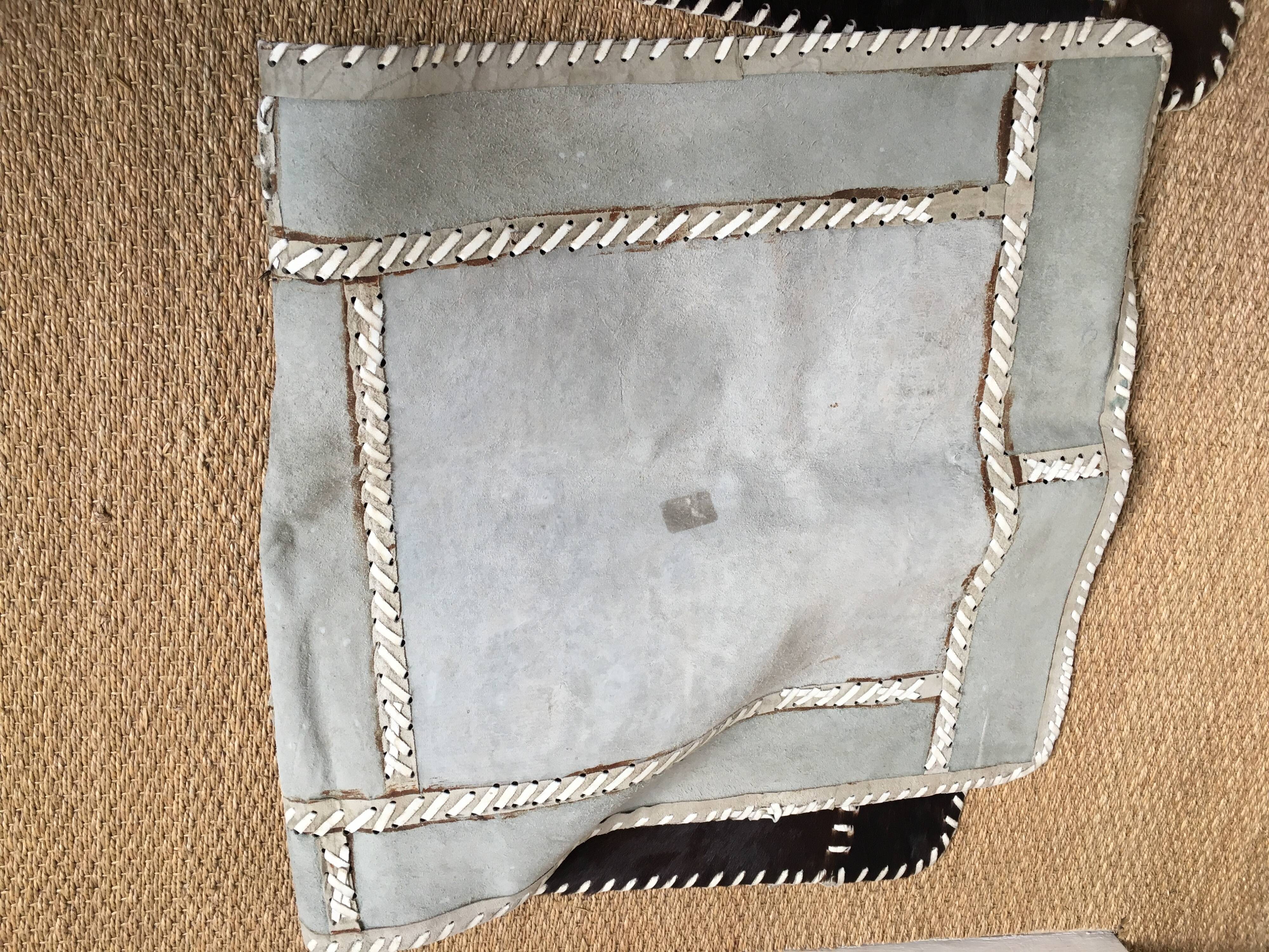 Lot of 2 carpets cow skins 120x60cm