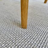 Light wood bedside table with crossbars, around 1960.