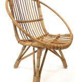 Rohe rattan vintage high chair by Rohe Noordwolde