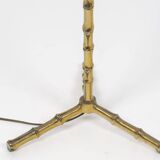 Brass floor lamp imitating bamboo, 1950s