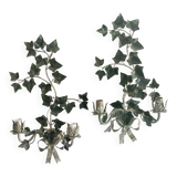 Pair of ivy wall lights