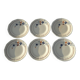 Set of 6 Sarreguemines flat plates model 5041, 60's