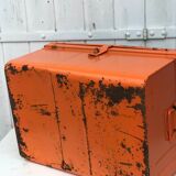 Chest trunk canteen metal orange