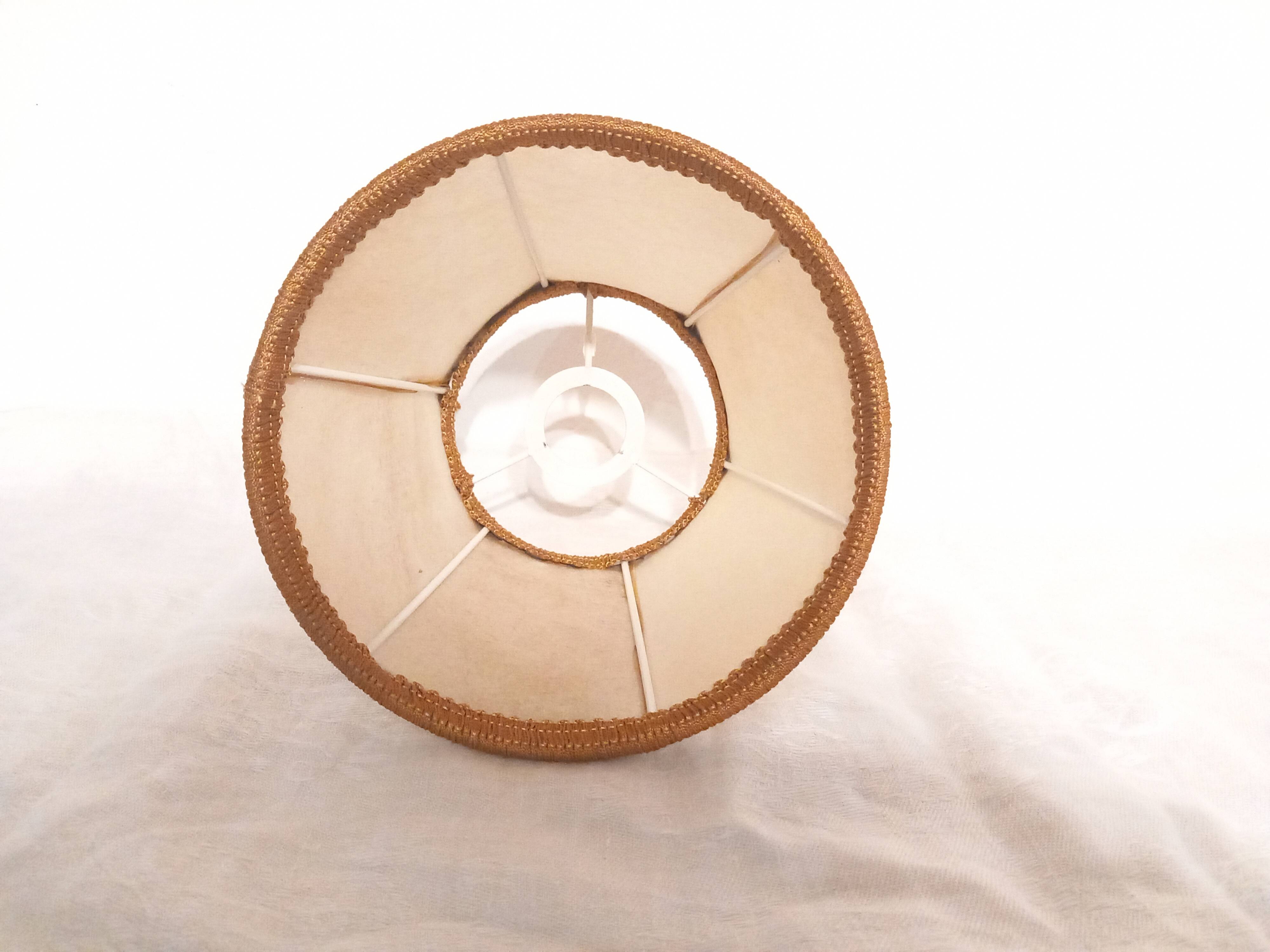 Antique lampshade in stretched parchment