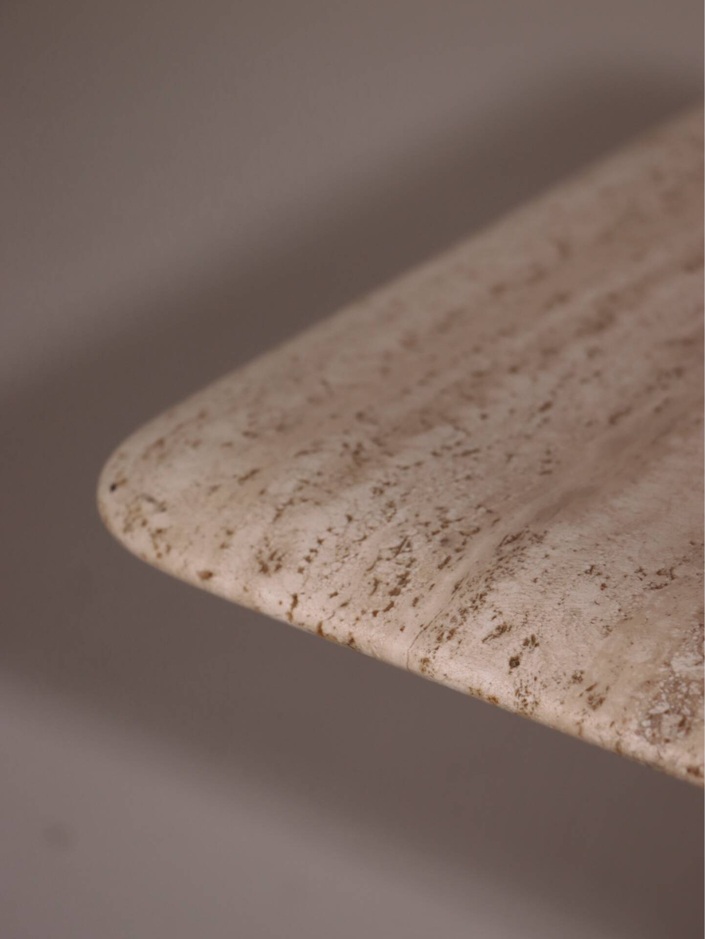 Travertine coffee table