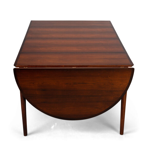 table à manger en palissandre modèle 227 par Arne Vodder pour sibast, années 1960