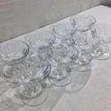 Baccarat – 8 Champagne Glasses In Baccarat Crystal Casino Model