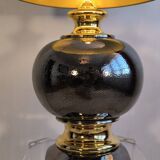 Magnificent large Italian lamp from the 1960s, ceramic / gold.