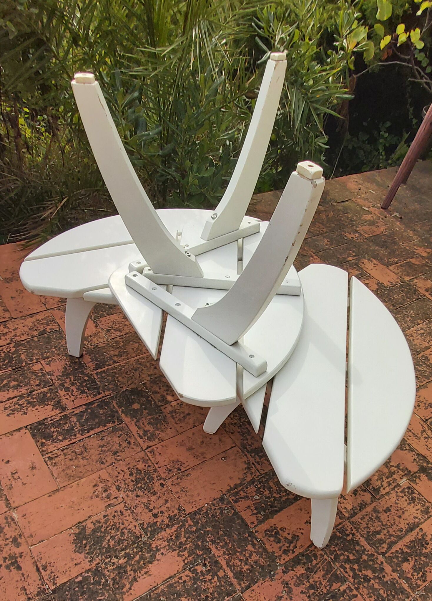 3 coffee tables triconfort 1960