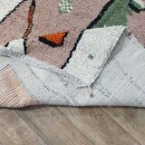 Handmade wool Berber rug 272 X 148 CM