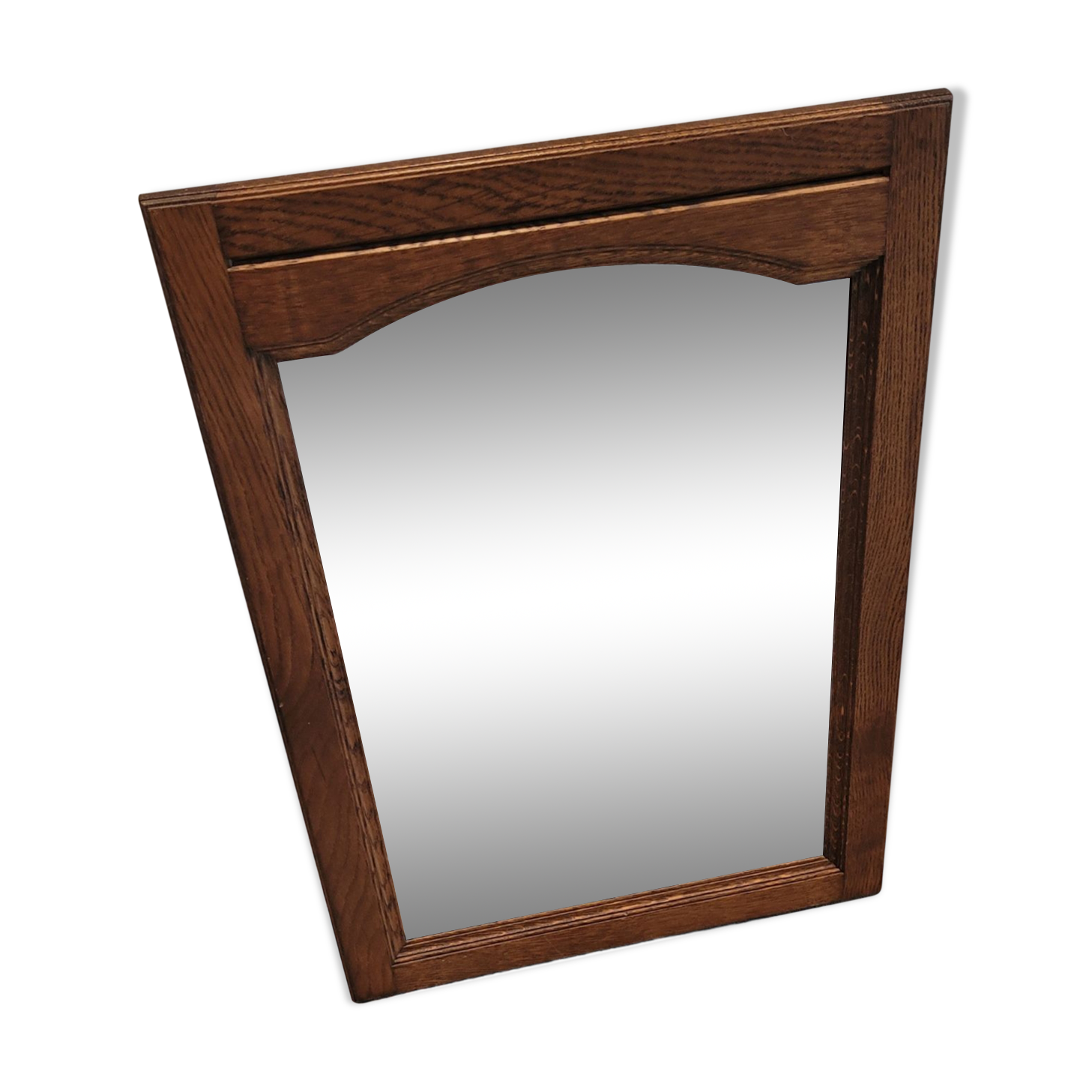 Miroir bois moustache