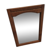 Wooden mustache mirror