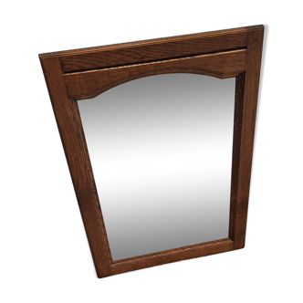 Wooden mustache mirror