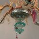 Rezzonico Lustre In Murano Colored Glass, 6 Arms of Light