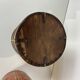 2 Old rice baskets, wooden buckets, flower pot, hand painted
