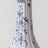 Antique Delft Style Blue and White Ceramic Table Lamp by Samson, circa 1880-1910