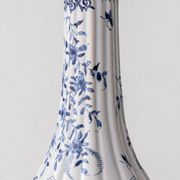 Antique Delft Style Blue and White Ceramic Table Lamp by Samson, circa 1880-1910