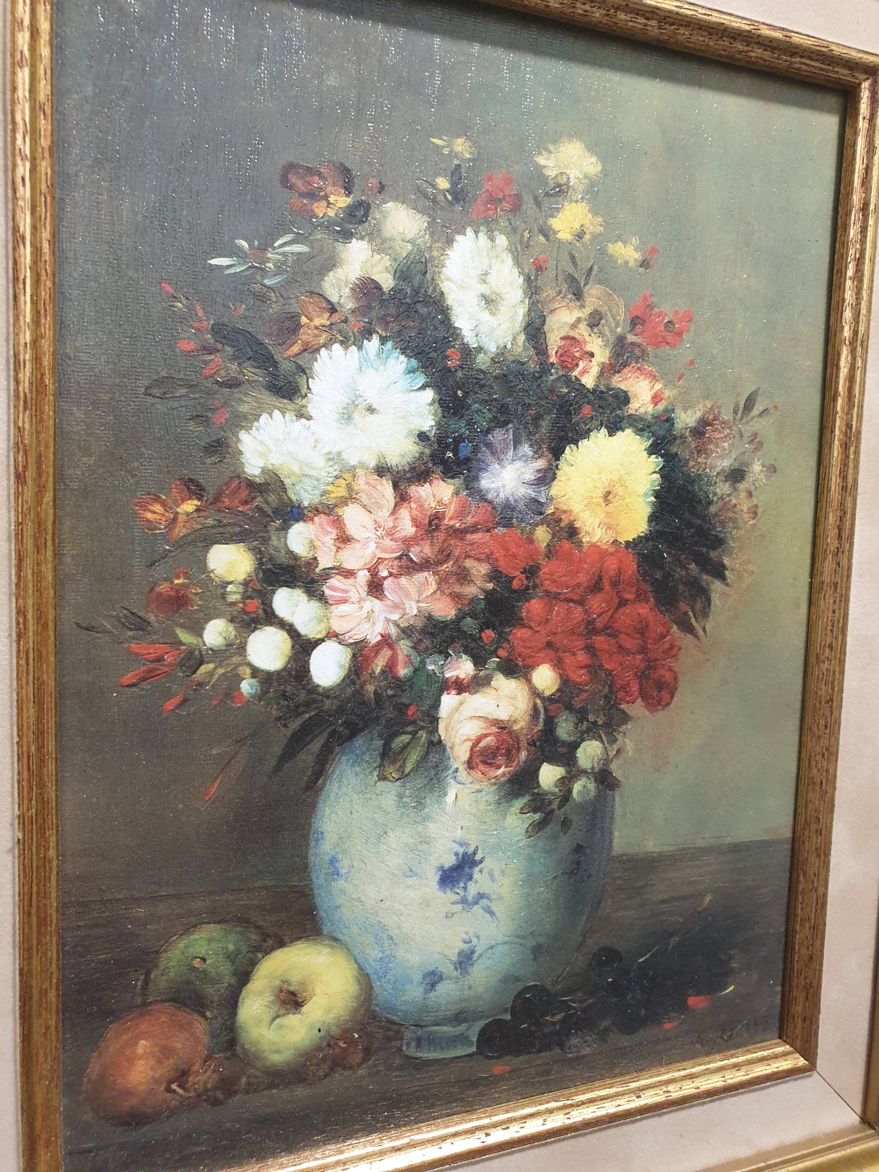 Still life painting signed and framed