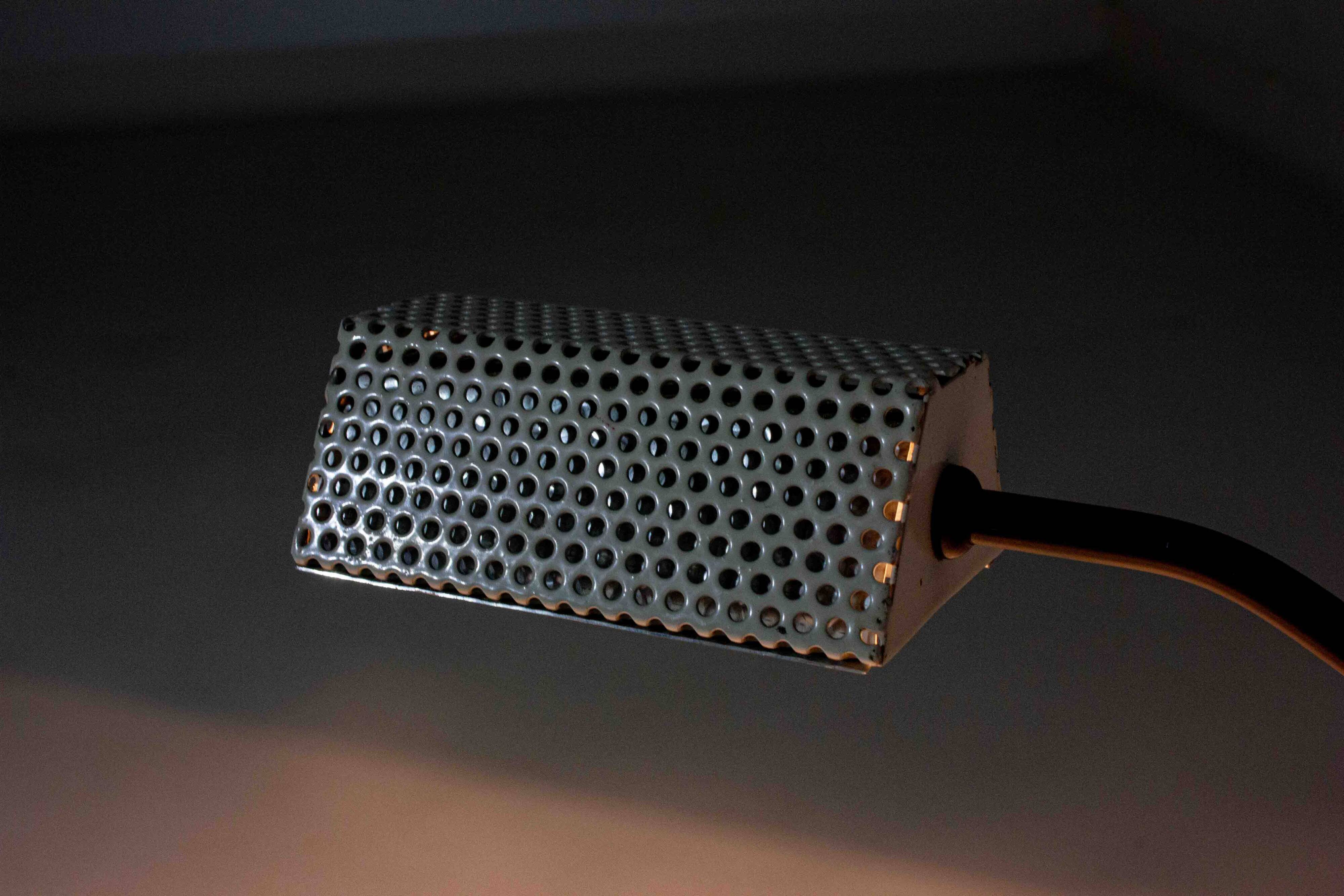 Functionalist geometrical desk lamp, France 1950s