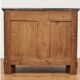Restoration period commode in burl wood with Sainte-Anne marble top (19th century)
