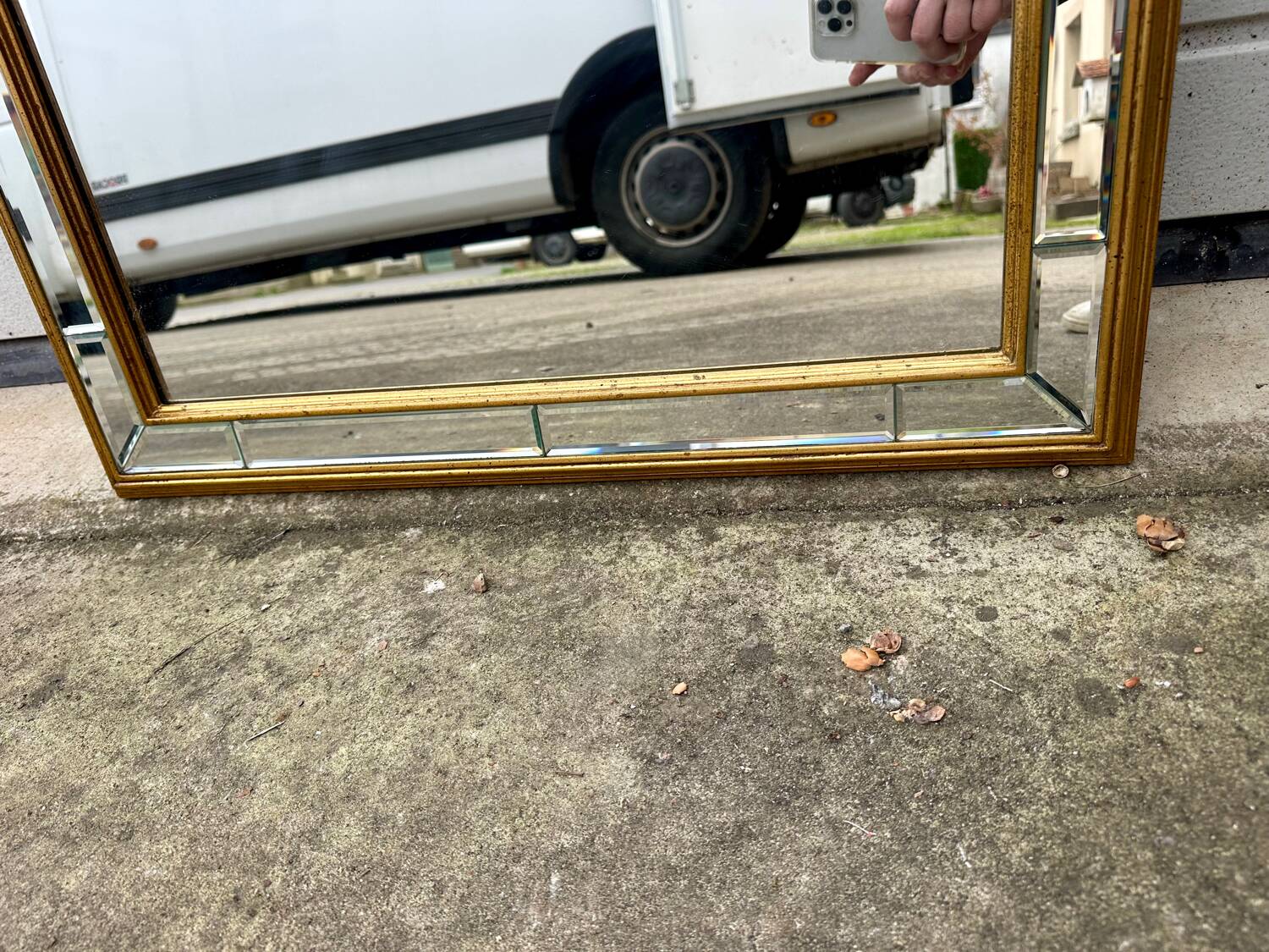 Vintage mid-century Hollywood Regency style mirror