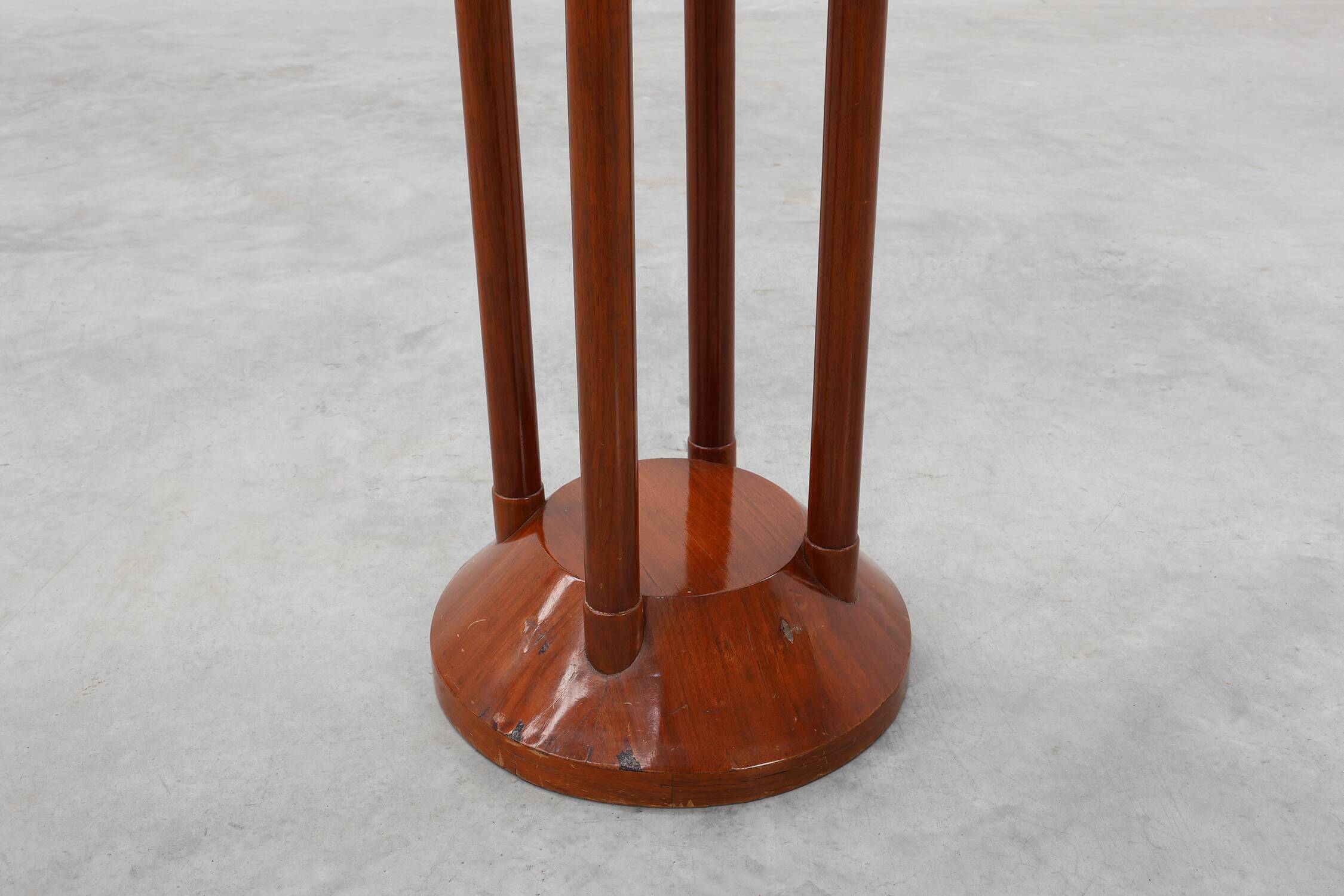 Vienna secession pedestal in wood and copper, Austia ca. 1910