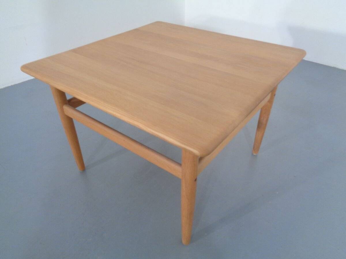 Danish Oak Sofa Table by Niels Bach, 1960s