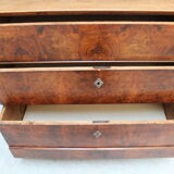 Louis Philippe's dresser in walnut magnifying glass XIX