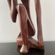 Sculpture en bois le Penseur