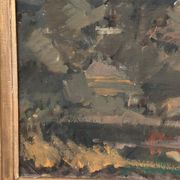Huile sur toile originale suédoise – "Paysage" par Tornqvist – Signée – Datée 1932 – Encadrée