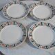 Set of 4 dessert plates Badonviller model Quiberon year 30