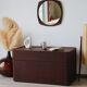 Commode italienne vintage en wengé – design 1970/80