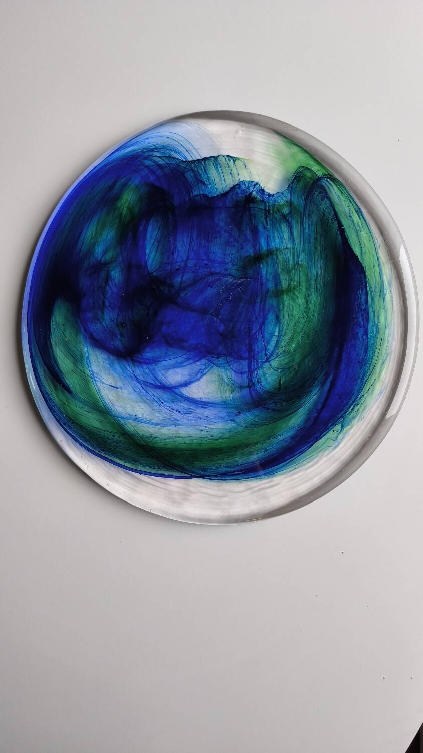 Dessous de plat en verre de Murano 1980
