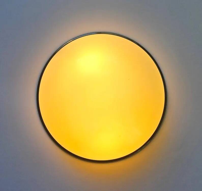 Rare Midcentury Flush Mount in Bauhaus style, Germany, 1970s
