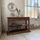 19th-century oak console table