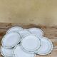 Set of 8 small plates Creil and Montereau