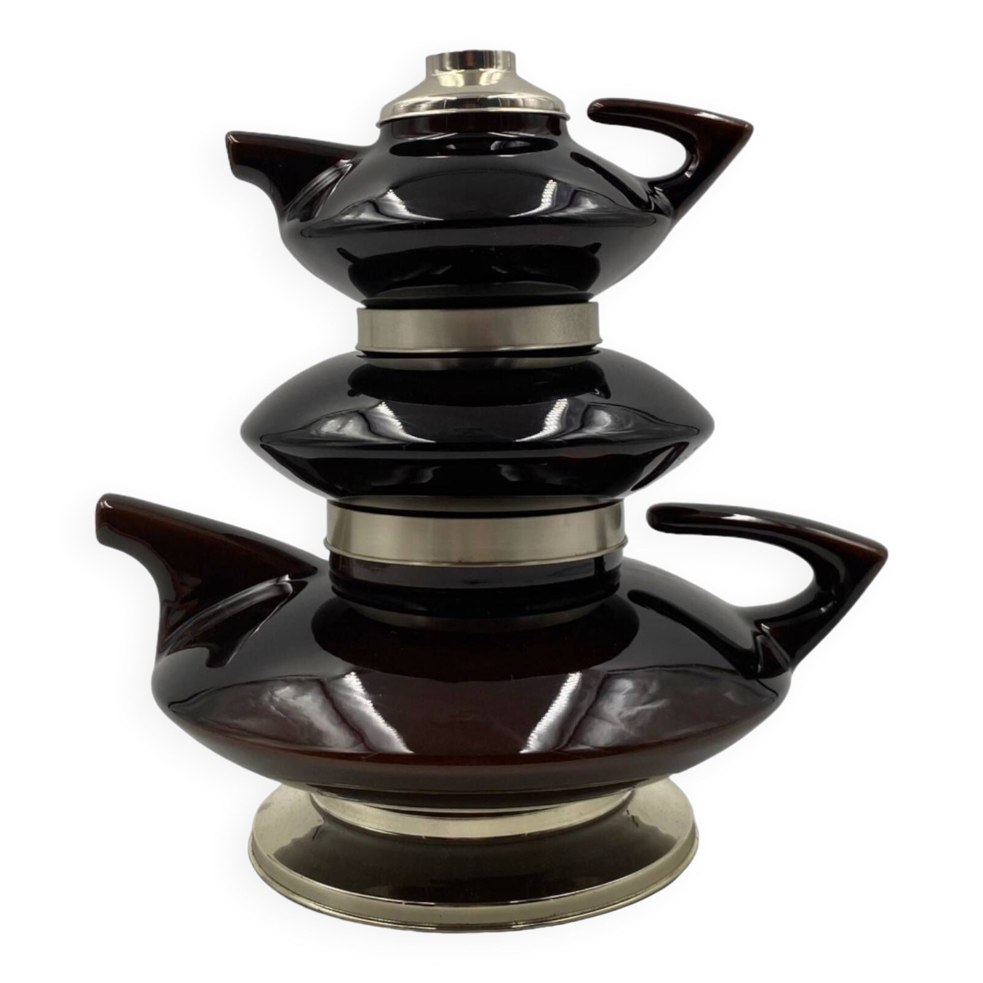 Mid-century modern piled up Tea set, SC3 Italy 1970s