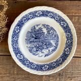 6 Staffordshire England “countryside” dinner plates